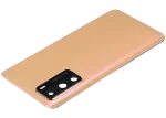 Huawei P40 İle Uyumlu Arka Kapak Camı Kamera Lensli (Altın Pembe) - Görsel 5