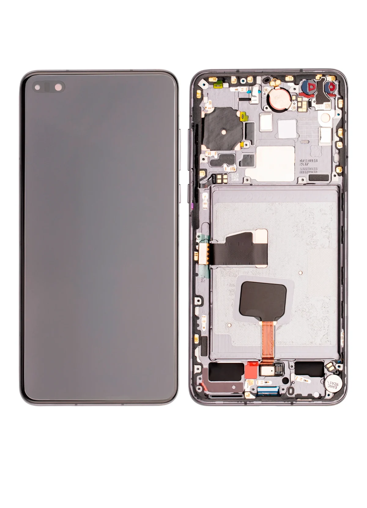 Huawei P40 İle Uyumlu Ekran Dokunmatik Çerçeveli ekran %100 Orijinal (Siyah) - Görsel 7