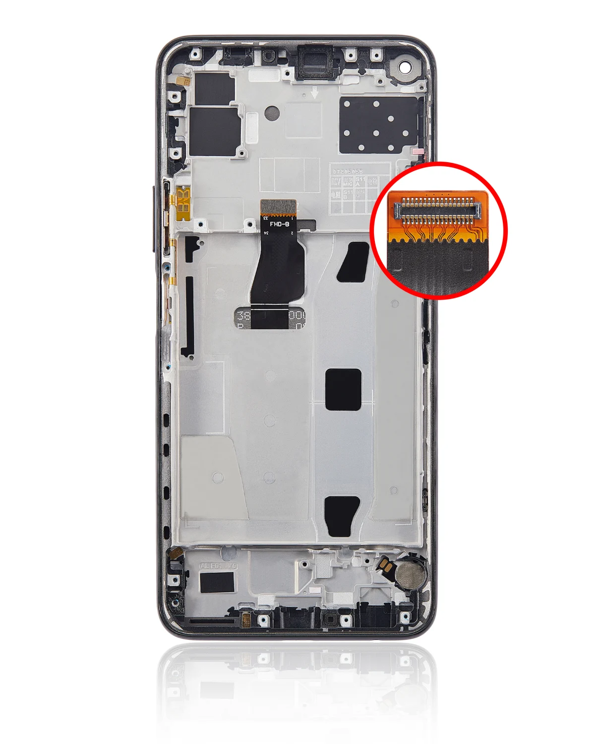 Huawei P40 Lite 5G İle Uyumlu Ekran Dokunmatik Çerçeveli ekran %100 Orijinal (Gece ​​Yarısı Siyahı) - Görsel 5