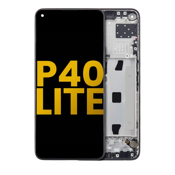 Huawei P40 Lite 5G İle Uyumlu Ekran Dokunmatik Çerçeveli ekran %100 Orijinal (Gece ​​Yarısı Siyahı)