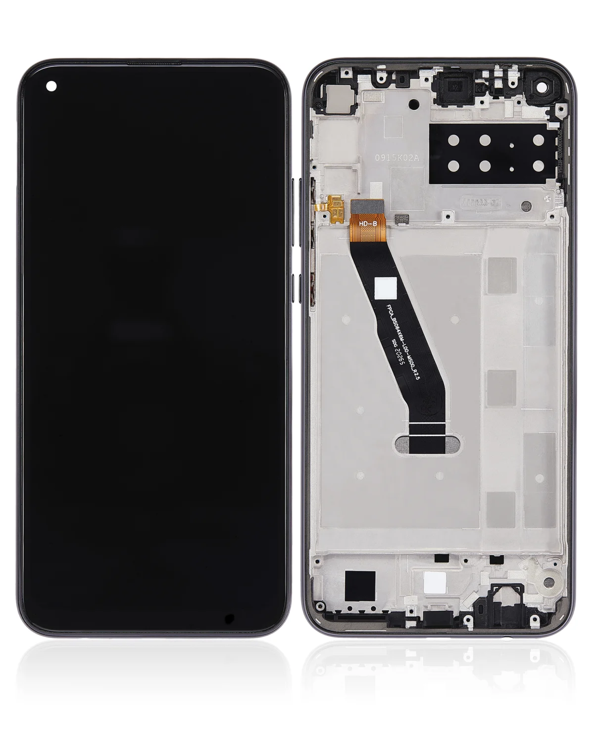 Huawei P40 Lite E İle Uyumlu Ekran Dokunmatik Çerçeveli ekran  %100 Orijinal (Gece ​​Yarısı Siyahı) - Görsel 1
