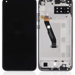 Huawei P40 Lite E İle Uyumlu Ekran Dokunmatik Çerçeveli ekran  %100 Orijinal (Gece ​​Yarısı Siyahı)