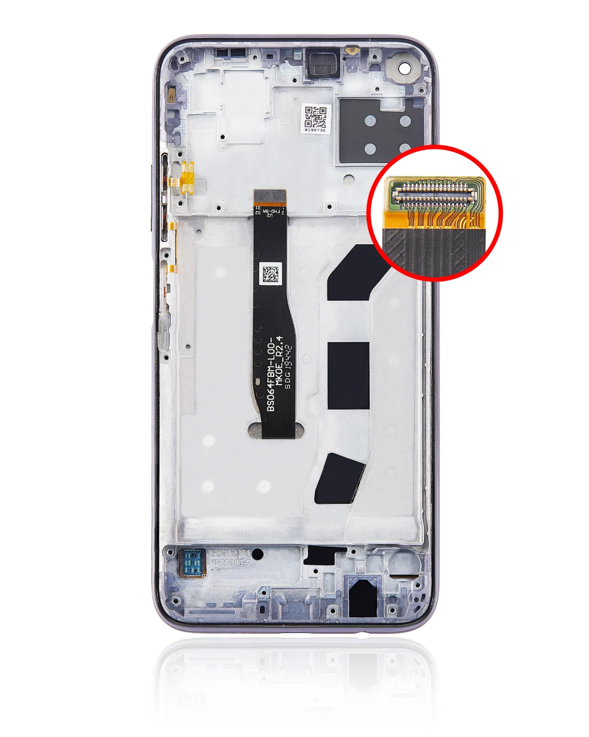 Huawei P40 Lite İle Uyumlu Ekran Dokunmatik Çerçeveli ekran %100 Orijinal (Siyah) - Görsel 3