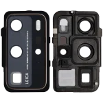 Huawei P40 Pro İle Uyumlu Arka Kamera Lensi Braketli (Altın Pembesi)