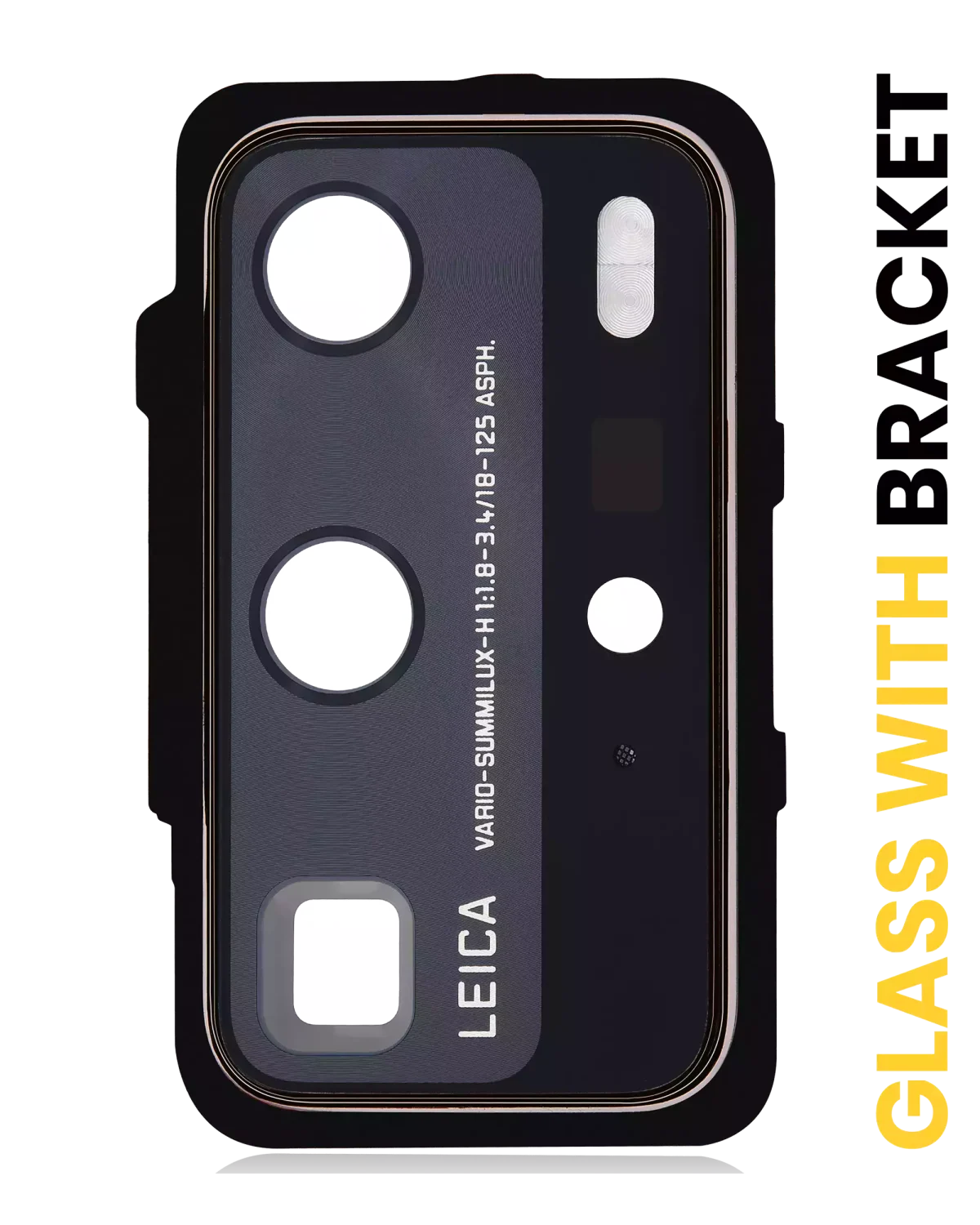 Huawei P40 Pro İle Uyumlu Arka Kamera Lensi Braketli (Altın Pembesi) - Görsel 5