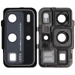 Huawei P40 Pro İle Uyumlu Arka Kamera Lensi Braketli (Buz Beyazı)