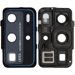 Huawei P40 Pro İle Uyumlu Arka Kamera Lensi Braketli (Derin Deniz Mavisi