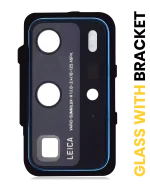 Huawei P40 Pro İle Uyumlu Arka Kamera Lensi Braketli (Derin Deniz Mavisi - Görsel 5
