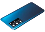 Huawei P40 Pro İle Uyumlu Arka Kapak Camı Kamera Lensli (Derin Deniz Mavisi) - Görsel 5