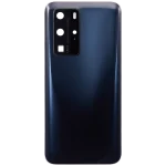 Huawei P40 Pro İle Uyumlu Arka Kapak Camı Kamera Lensli (Siyah) - Görsel 3
