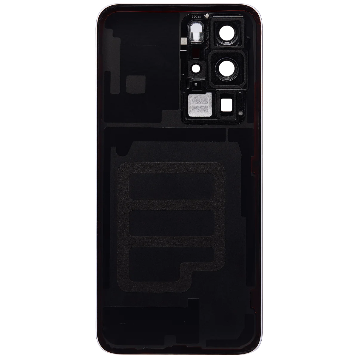 Huawei P40 Pro İle Uyumlu Arka Kapak Camı Kamera Lensli (Siyah) - Görsel 4