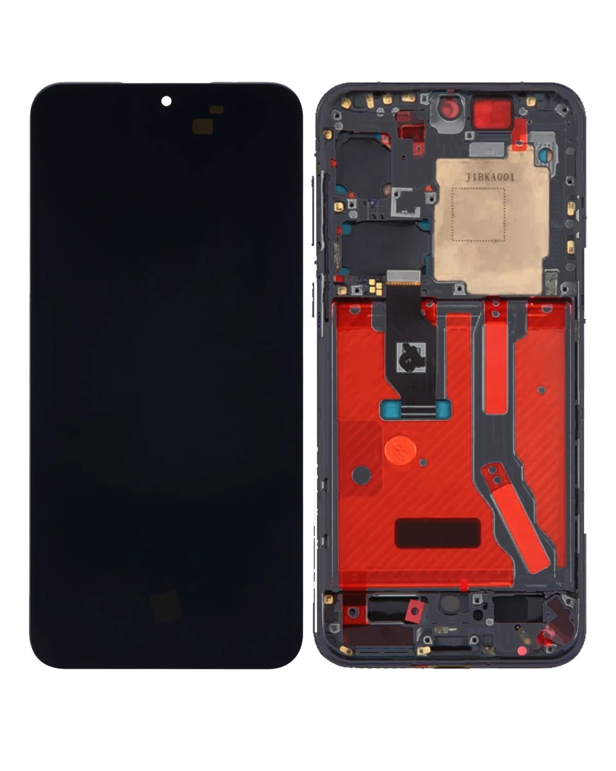 Huawei P50 İle Uyumlu Ekran Dokunmati Çerçeveli ekran (Orijinal OEM) (Siyah) - Görsel 3