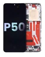 Huawei P50 İle Uyumlu Ekran Dokunmatik Çerçeveli ekran  (Orijinal OEM) (Beyaz) - Görsel 5