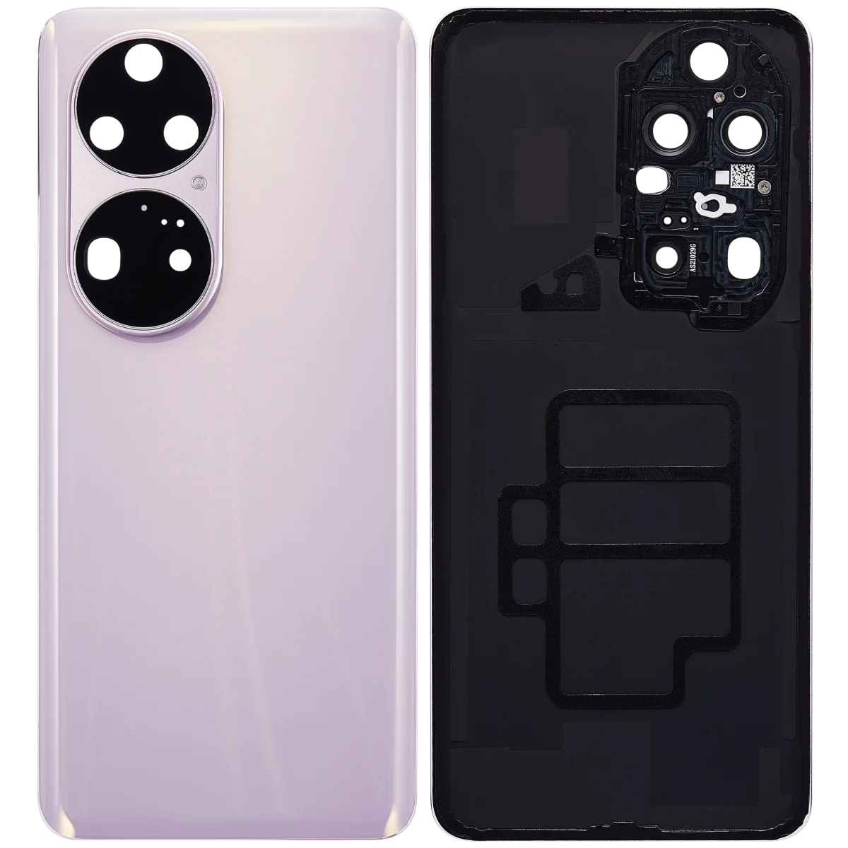 Huawei P50 Pro İle Uyumlu Arka Kapak Camı Kamera Lensli (Charm Pembe) - Görsel 2