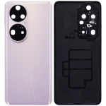 Huawei P50 Pro İle Uyumlu Arka Kapak Camı Kamera Lensli (Charm Pembe) - Görsel 2