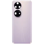 Huawei P50 Pro İle Uyumlu Arka Kapak Camı Kamera Lensli (Charm Pembe) - Görsel 3