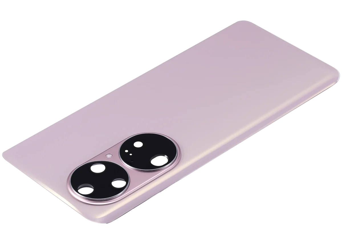 Huawei P50 Pro İle Uyumlu Arka Kapak Camı Kamera Lensli (Charm Pembe) - Görsel 5