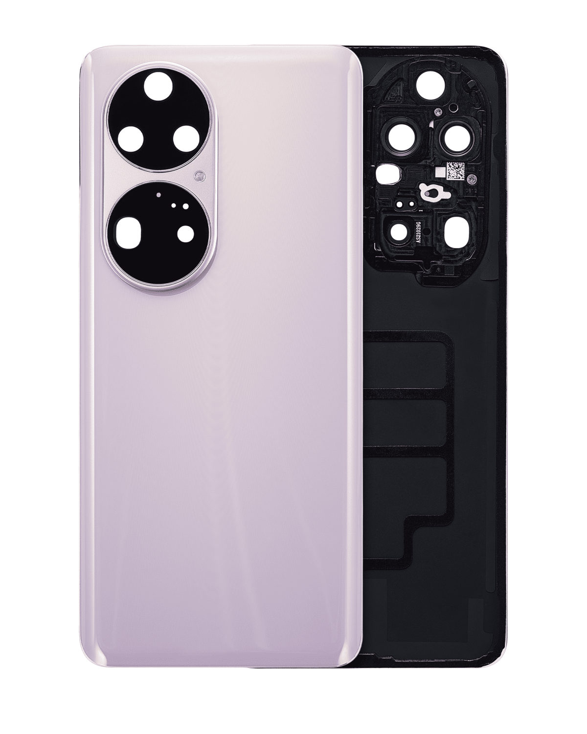 Huawei P50 Pro İle Uyumlu Arka Kapak Camı Kamera Lensli (Charm Pembe) - Görsel 7