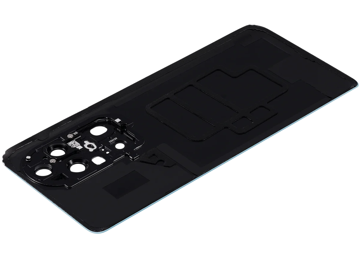 Huawei P50 Pro İle Uyumlu Arka Kapak Camı Kamera Lensli (Mavi) - Görsel 6