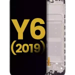 Huawei Y6 2019 İle Uyumlu Ekran Dokunmatik Çerçeveli ekran %100 Orijinal (Gece ​​Yarısı Siyahı)