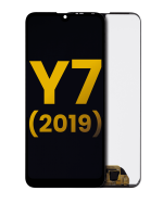 Huawei Y7 2019 İle Uyumlu Ekran Dokunmatik Çerçevesiz ekran %100 Orijinal (Tüm Renkler Uyumlu)