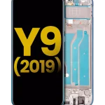 Huawei Y9 İle Uyumlu Ekran Dokunmatik Çerçeveli ekran  %100 Orijinal (Aurora Moru)