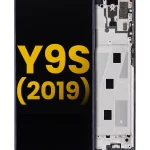 Huawei Y9  İle Uyumlu Ekran Dokunmatik Çerçeveli ekran %100 Orijinal (Hayalet Mor)