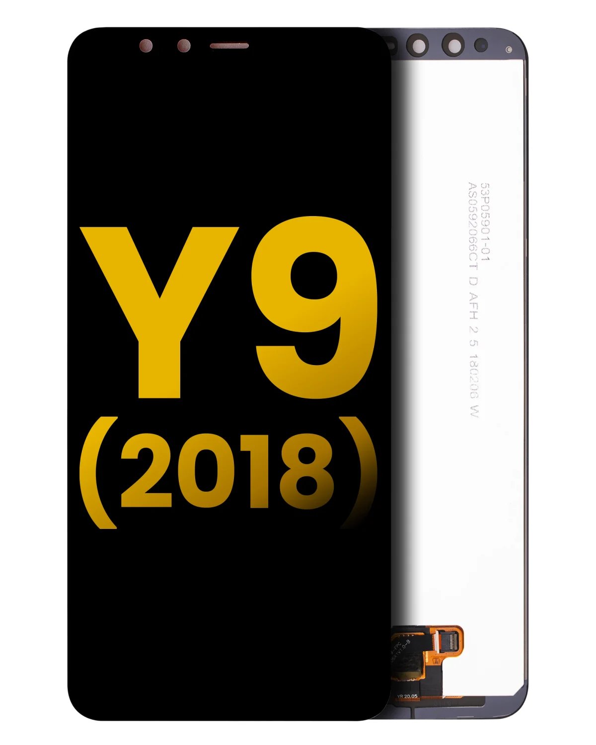 Huawei Y9 İle Uyumlu Ekran Dokunmatik Çerçevesiz Amoled ekran (2018) %100 Orijinal (Siyah) - Görsel 2