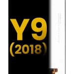 Huawei Y9 İle Uyumlu Ekran Dokunmatik Çerçevesiz Amoled ekran (2018) %100 Orijinal (Siyah)
