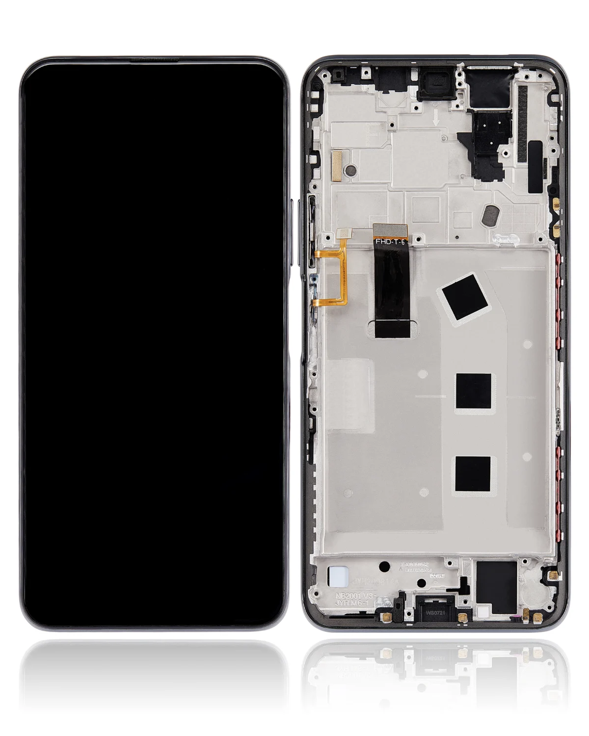 Huawei Y9a İle Uyumlu Ekran Dokunmatik Çerçeveli ekran %100 Orijinal (Siyah) - Görsel 1