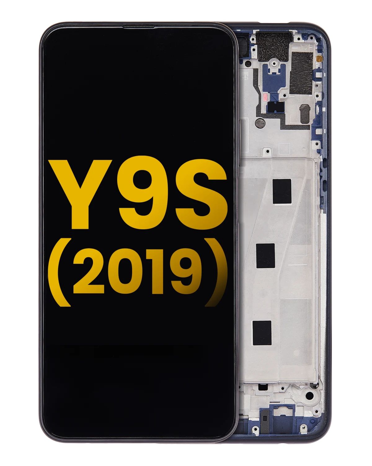 Huawei Y9s İle Uyumlu Ekran Dokunmatik Çerçeveli ekran %100 Orijinal (Gece ​​Yarısı Siyahı)