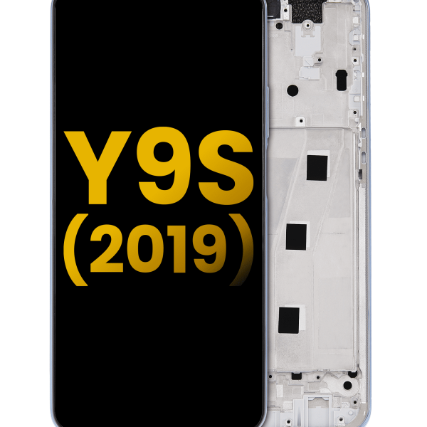 Huawei Y9s İle Uyumlu Ekran Dokunmatik Çerçeveli ekran %100 Orijinal (Nefes Kristali)