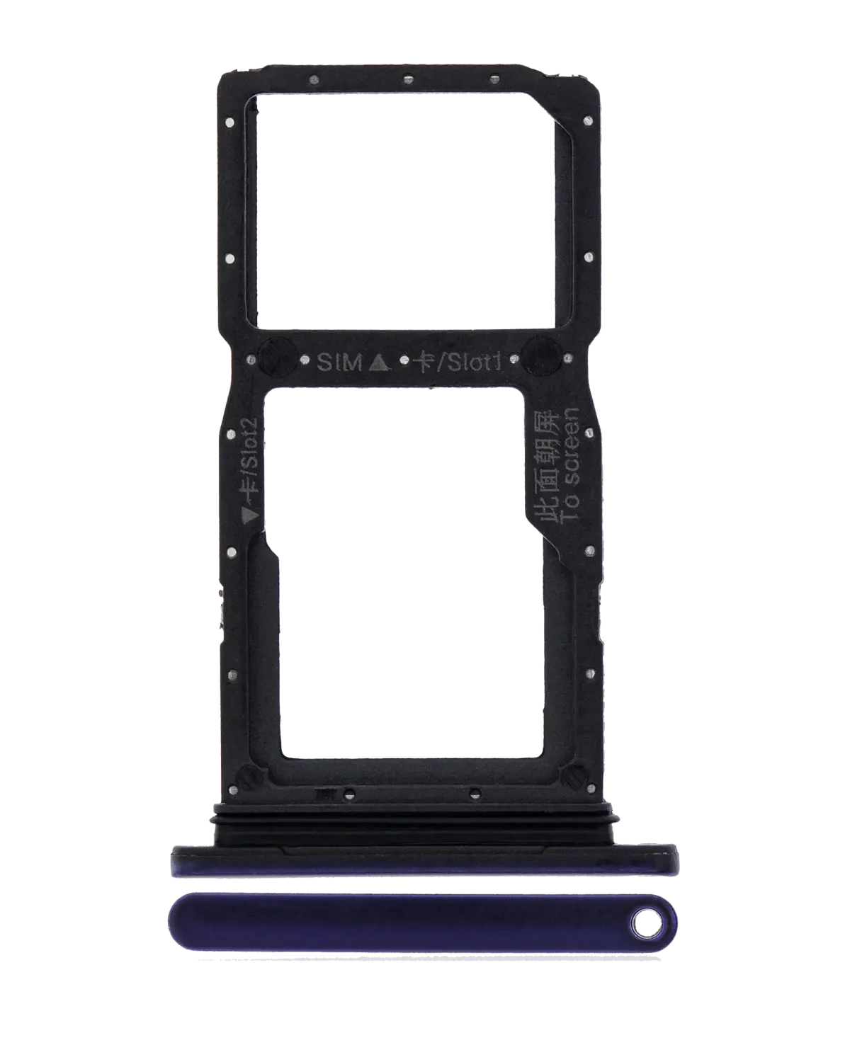 Huawei Y9s İle Uyumlu Sim Kart Tepsisi (Phantom Purple) - Görsel 4