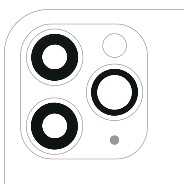Iphone 11 Pro Max ile Uyumlu Arka Kamera Servis Paket Orjinal Ürün Lensi Sadece Cam Yapışkanlı / Pro Max 3 Parça Set  Gerçek Safir / Premium