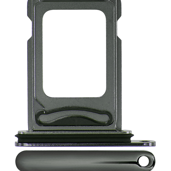 Iphone 11 Pro Max ile Uyumlu Çift Sim Kart Tepsisi / 11 Pro Max Mat Gece Yarısı Yeşili ile Uyumlu