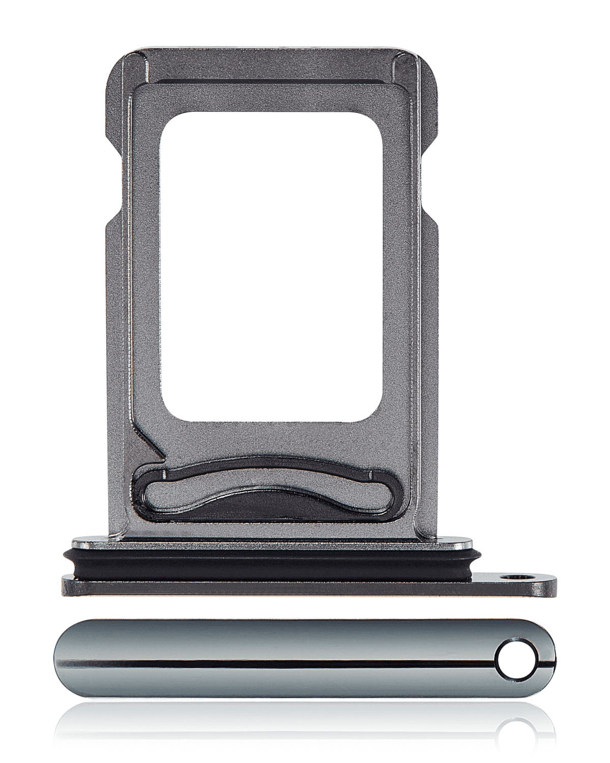 Iphone 11 Pro Max ile Uyumlu Çift Sim Kart Tepsisi / 11 Pro Max Mat Uzay Grisi ile Uyumlu - Görsel 4