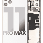 Iphone 11 Pro Max ile Uyumlu Kasa Bileşenler Önceden Takılmış ile Uyumlu Kasa  Gümüş