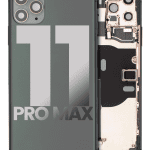 Iphone 11 Pro Max ile Uyumlu Kasa Bileşenler Önceden Takılmış ile Uyumlu Kasa Kasa Gece ​​Yarısı Yeşili