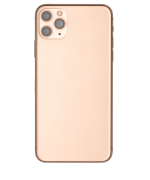 Iphone 11 Pro Max ile Uyumlu Kasa Bileşenler Önceden Takılmış ile Uyumlu Kasa Kasa Gold - Görsel 5