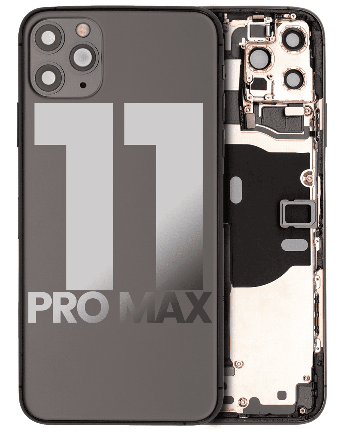 Iphone 11 Pro Max ile Uyumlu Kasa Bileşenler Önceden Takılmış ile Uyumlu Kasa  Uzay Grisi