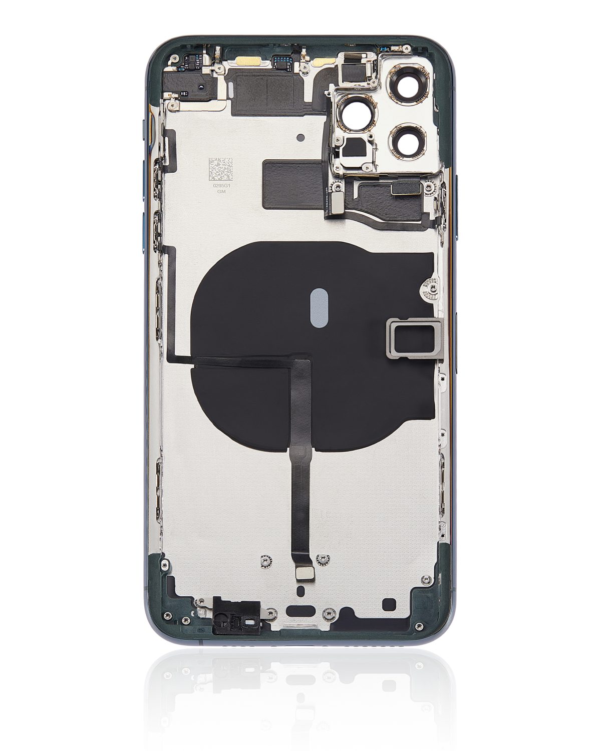 Iphone 11 Pro Max ile Uyumlu Küçük Bileşenler Önceden Takılmış Arka Muhafaza Logo Yok Plus Gece ​​Yarısı Yeşili ile Uyumlu - Görsel 3