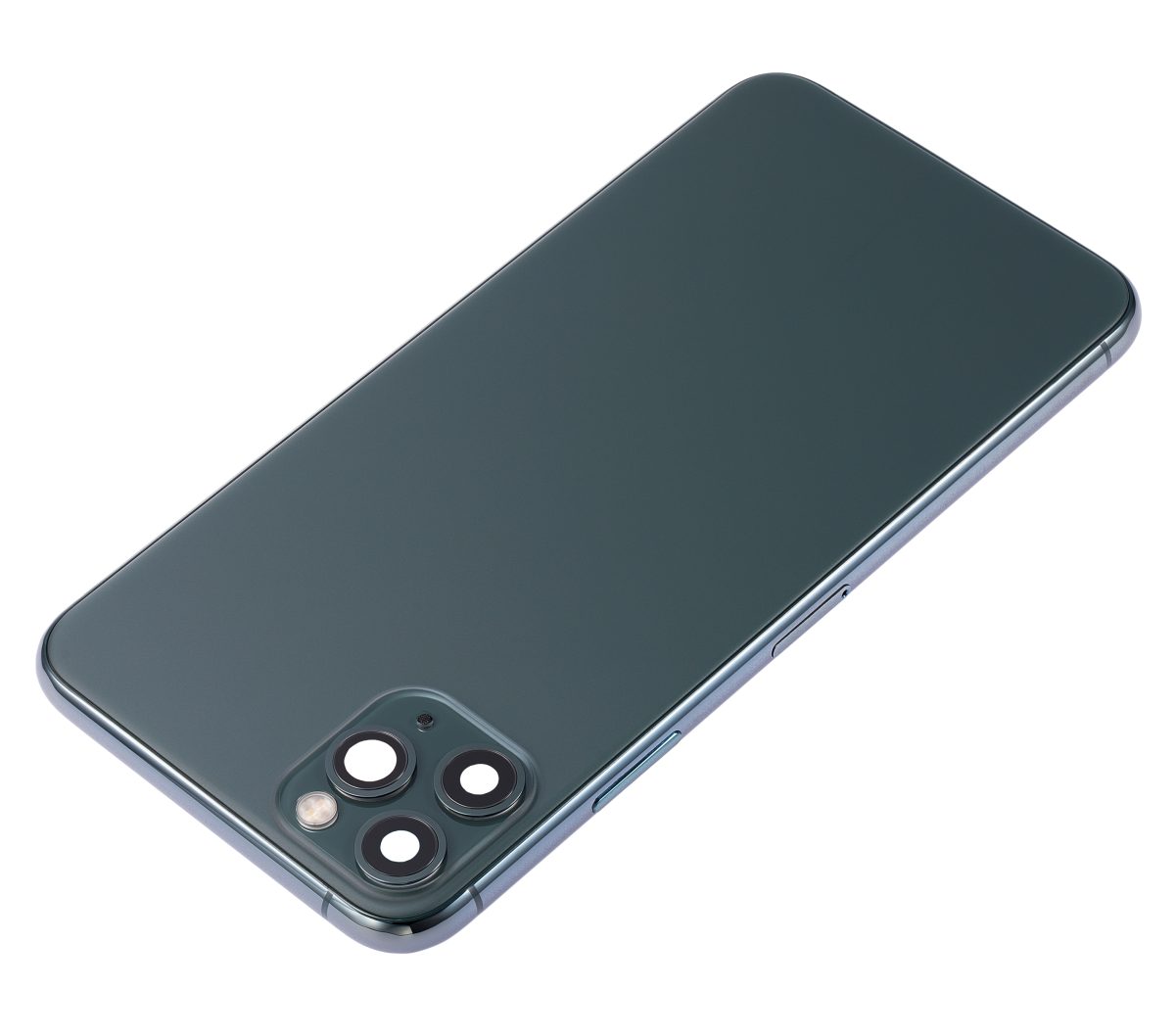Iphone 11 Pro Max ile Uyumlu Küçük Bileşenler Önceden Takılmış Arka Muhafaza Logo Yok Plus Gece ​​Yarısı Yeşili ile Uyumlu - Görsel 4