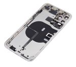 Iphone 11 Pro Max ile Uyumlu Küçük Bileşenler Önceden Takılmış Arka Muhafaza Logo Yok Plus Gümüş ile Uyumlu - Görsel 5