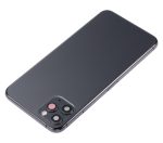 Iphone 11 Pro Max ile Uyumlu Küçük Bileşenler Önceden Takılmış Arka Muhafaza Logo Yok Plus Uzay Grisi ile Uyumlu - Görsel 4