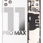 Iphone 11 Pro Max ile Uyumlu Küçük Bileşenler Önceden Takılmış Arka Muhafaza ile Uyumlu Kullanılmış  Çekme: Sınıf A Gümüş