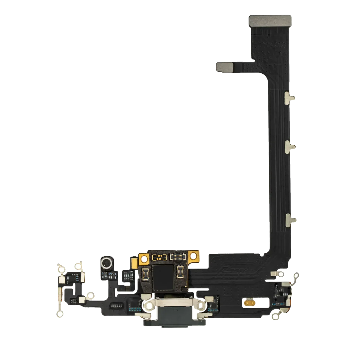 Iphone 11 Pro Max ile Uyumlu Şarj Portu Esnek Kablo Kartlı Aftermarket Plus Gece ​​Yarısı Yeşili ile Uyumlu - Görsel 5