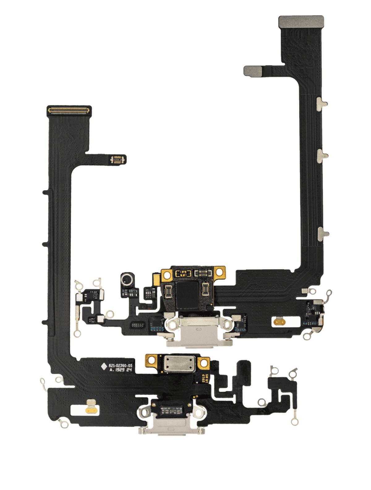 Iphone 11 Pro Max ile Uyumlu Şarj Portu Girişli Mifrofon Filmi Şarj FilmA Plus Kalite Gümüş - Görsel 2
