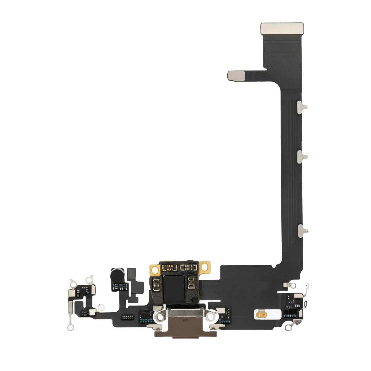 Iphone 11 Pro Max ile Uyumlu Şarj Portu Girişli Mifrofon Filmi Şarj Filmi Premium Gold