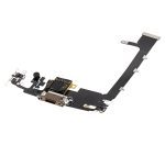 Iphone 11 Pro Max ile Uyumlu Şarj Portu Girişli Mifrofon Filmi Şarj Filmi Premium Gold - Görsel 4