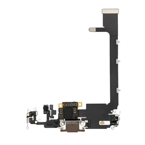 Iphone 11 Pro Max ile Uyumlu Şarj Portu Girişli Mifrofon Filmi Şarj Filmi Premium Gold